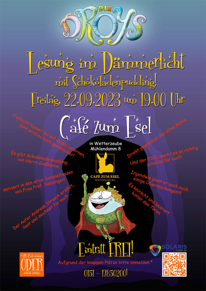 Lesung aus dem Buch "Die Droys und das große Wetter" am 22.09.2023